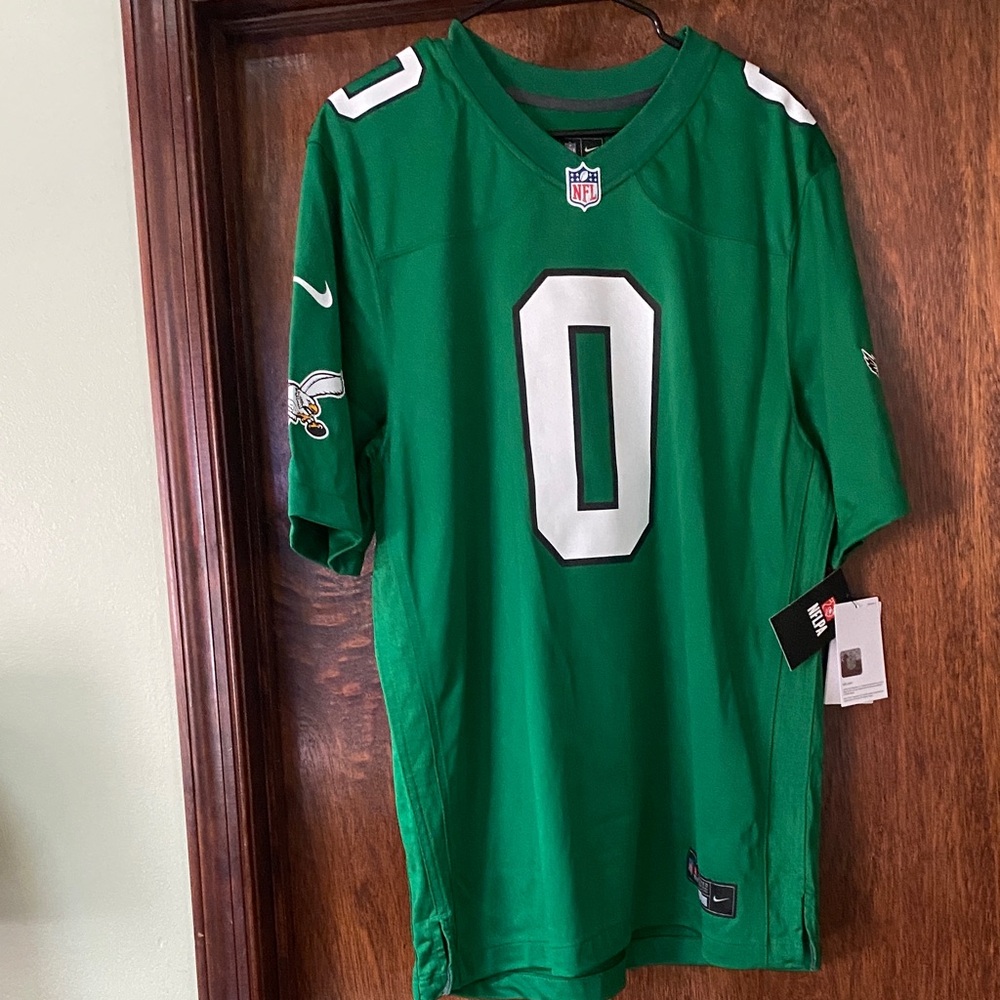 NFL Green Jersey with White Accents